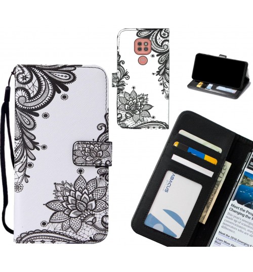 Moto G9 Play case leather wallet case printed ID