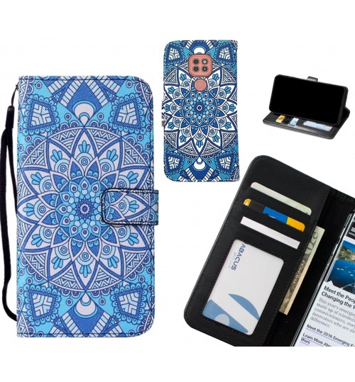 Moto G9 Play case leather wallet case printed ID