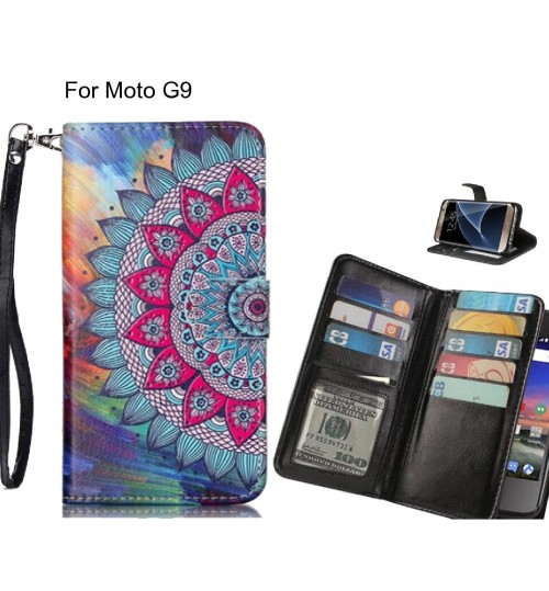 Moto G9 case Multifunction wallet leather case
