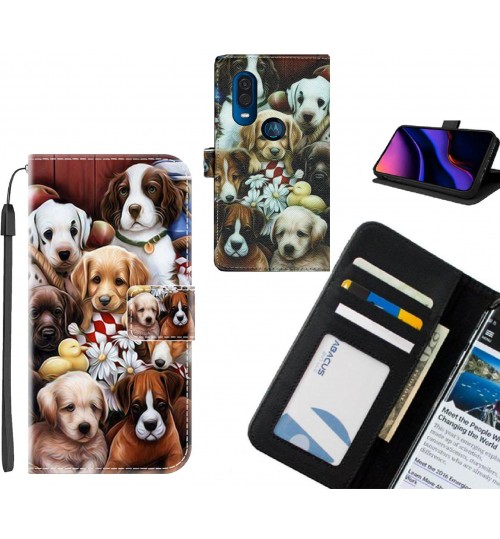 Motorola One Vision case leather wallet case printed ID
