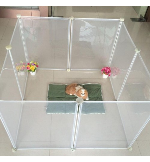 Dog Playpen Portable Large Plastic Yard Fence for small animals