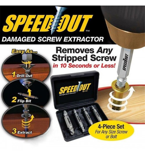 Damaged Screw Or Bolt Extractor Speed Out