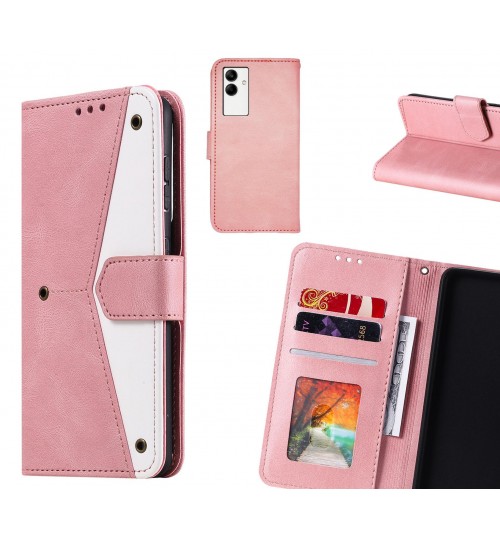 Samsung Galaxy A04 Case Wallet Denim Leather Case Cover - Pink