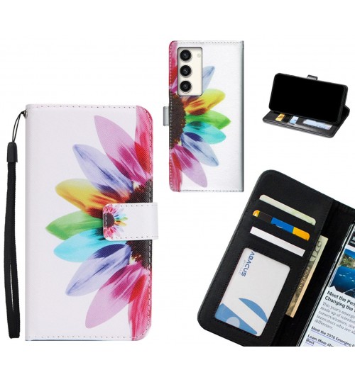 Samsung Galaxy S23 Plus case 3 card leather wallet case printed ID