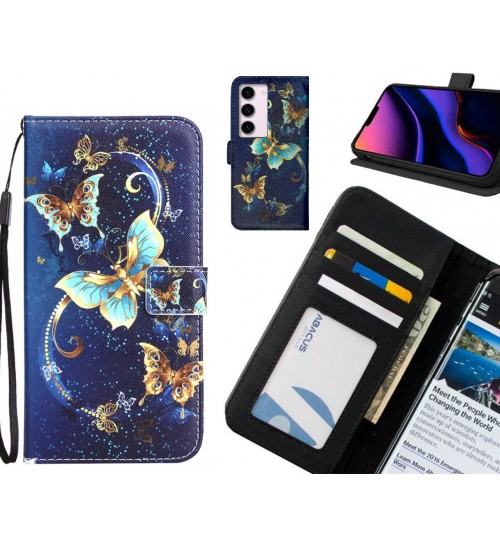 Samsung Galaxy S23 case 3 card leather wallet case printed ID