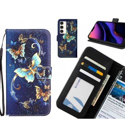 Samsung Galaxy S23 Plus case 3 card leather wallet case printed ID