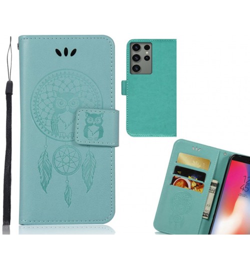 Samsung Galaxy S23 Ultra Case Embossed wallet case owl