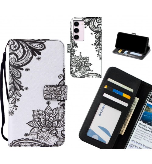 Samsung Galaxy S23 case leather wallet case printed ID