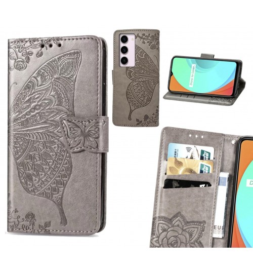 Samsung Galaxy S23 case Embossed Butterfly Wallet Leather Case