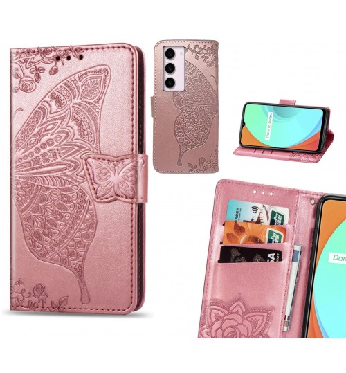 Samsung Galaxy S23 case Embossed Butterfly Wallet Leather Case