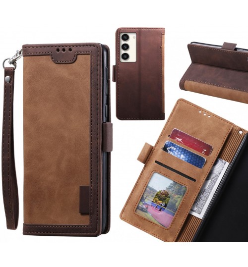 Samsung Galaxy S23 Plus Case Wallet Denim Leather Case Cover