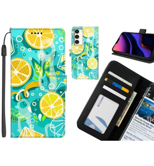 Samsung Galaxy S23 Plus case leather wallet case printed ID