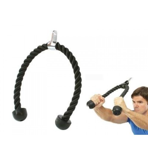 Tricep Rope Double End Rubber Knob Muscle Building