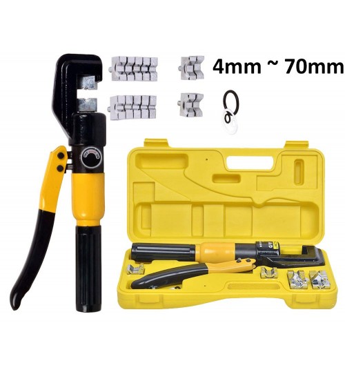 Hydraulic Crimper Cable Tool Kit 8 Ton 4mm - 70mm