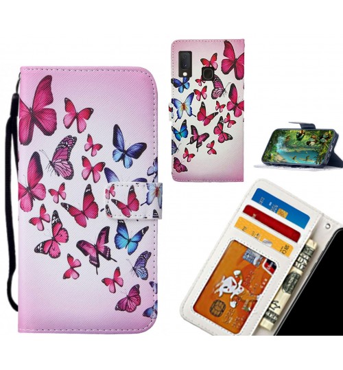 Samsung Galaxy A20e case leather wallet case printed ID