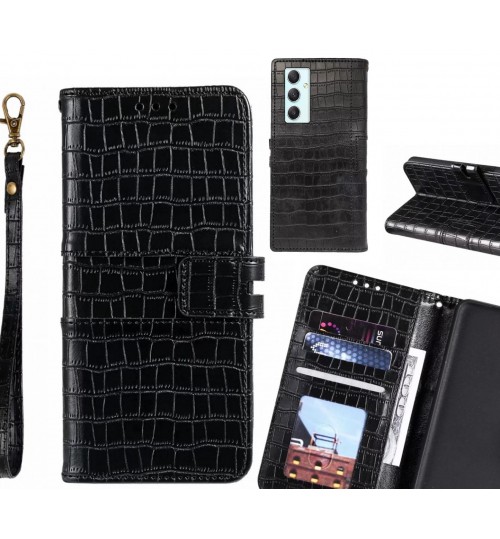 Samsung Galaxy A34 case croco wallet Leather case