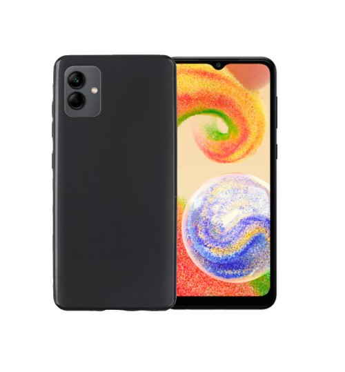Samsung Galaxy A04 case TPU gel matte finish black