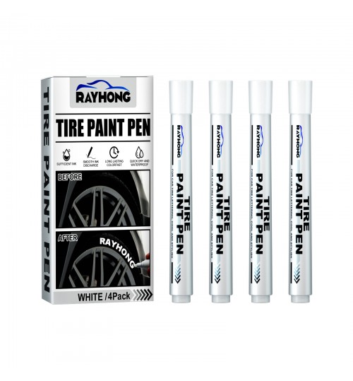 Car Tyre Paint Marker Pens 4Pcs