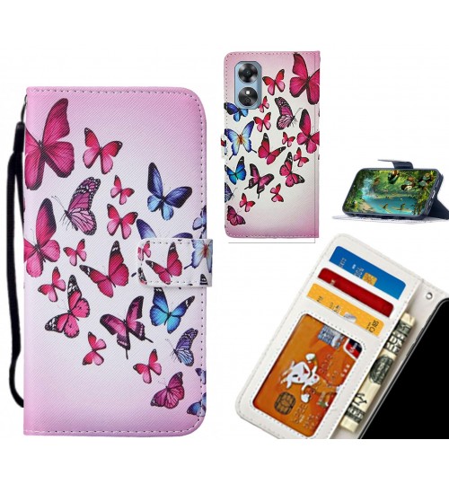 Oppo A17 case leather wallet case printed ID