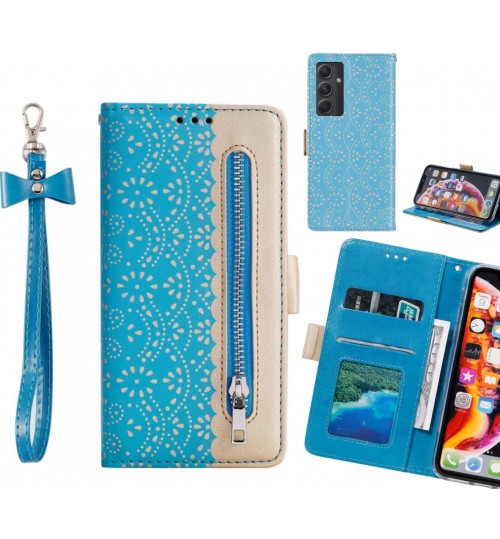 Samsung Galaxy A54 5g Case Multifunctional Wallet Case - Blue