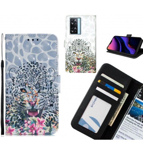 Oppo A57s Case Leather Wallet Case 3D Pattern Printed