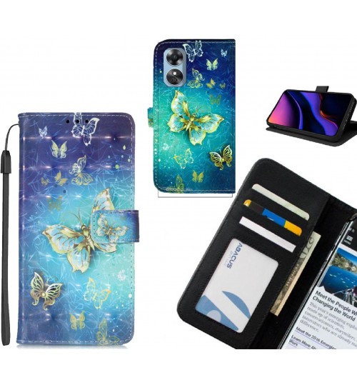 Oppo A17 case leather wallet case printed ID