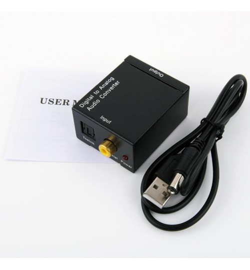 Coaxial Optical to RCA Converter with USB