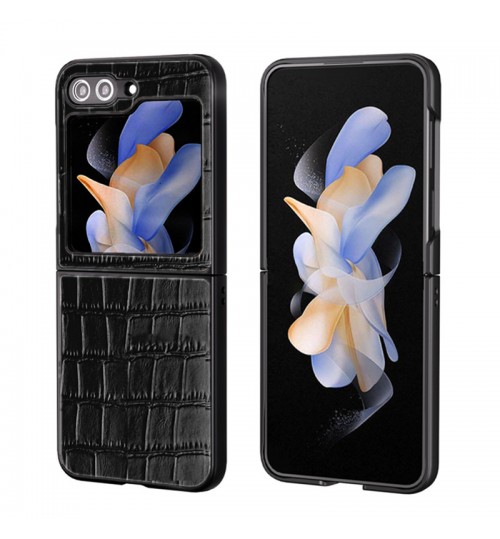 Samsung Galaxy Z Flip 5 Case Compact Slim Leather Case