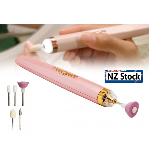 Professional Portable Electric Nail Drill File Kit Electric Nail Drill set  with 6pcs Nail Drill Bits 6pcs Sand Bands USB Charger for Gel Polish Tips -  Walmart.com