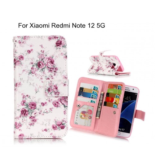 Xiaomi Redmi Note 12 5G case Multifunction wallet leather case