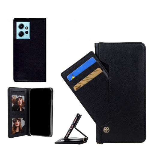 Xiaomi Redmi Note 12 4G case slim leather wallet case 4 cards 2 ID magnet