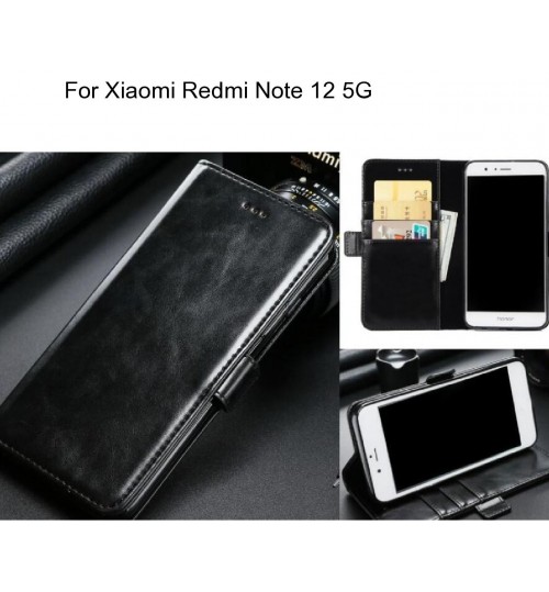 Xiaomi Redmi Note 12 5G case executive leather wallet case