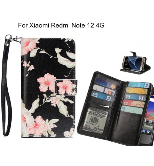 Xiaomi Redmi Note 12 4G case Multifunction wallet leather case