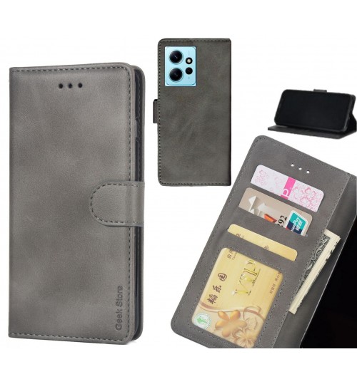 Xiaomi Redmi Note 12 4g Case Executive Leather Wallet Case - Grey