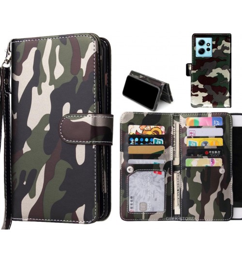 Xiaomi Redmi Note 12 4g Case Camouflage Wallet Leather Case - Green