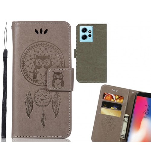 Xiaomi Redmi Note 12 4G Case Embossed wallet case owl