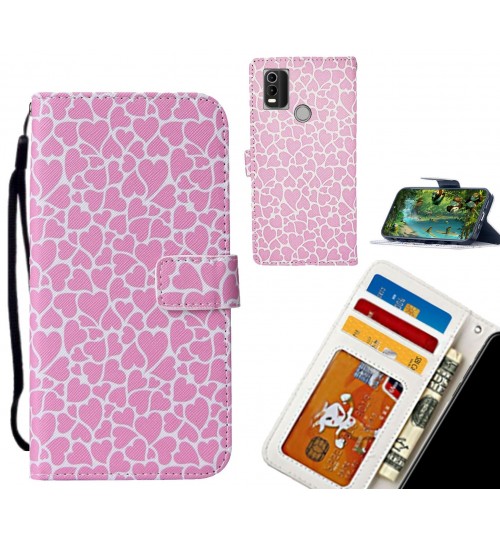 NOKIA C21 Plus case leather wallet case printed ID