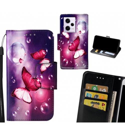 Xiaomi Redmi Note 12 Pro 5G Case wallet fine leather case printed