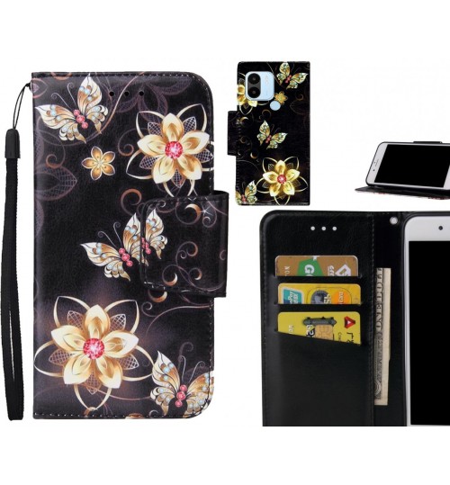Xiaomi Redmi A2+ Case wallet fine leather case printed