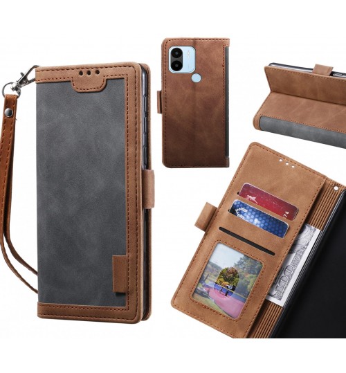 Xiaomi Redmi A2+ Case Wallet Denim Leather Case Cover - Grey