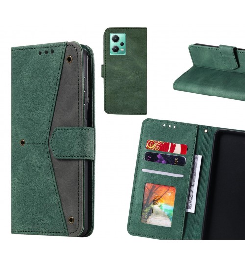 Xiaomi Redmi Note 12 5g Case Wallet Denim Leather Case Cover - Green