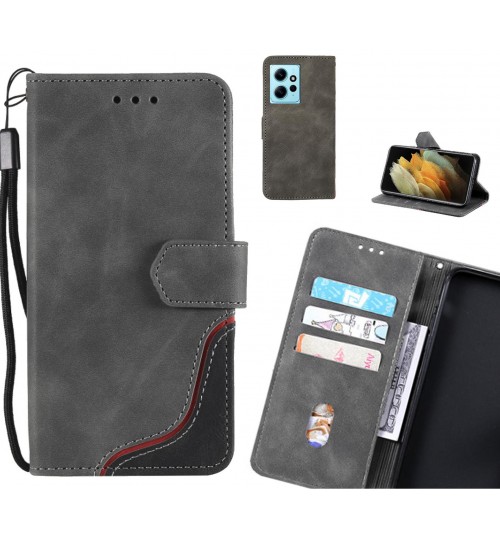 Xiaomi Redmi Note 12 4g Case Wallet Denim Leather Case - Grey