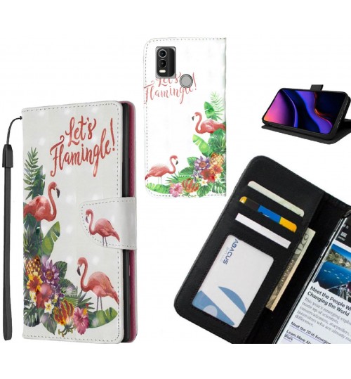 NOKIA C21 Plus Case Leather Wallet Case 3D Pattern Printed