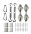 Sun Shade Sail Fittings Kit 24 Pcs