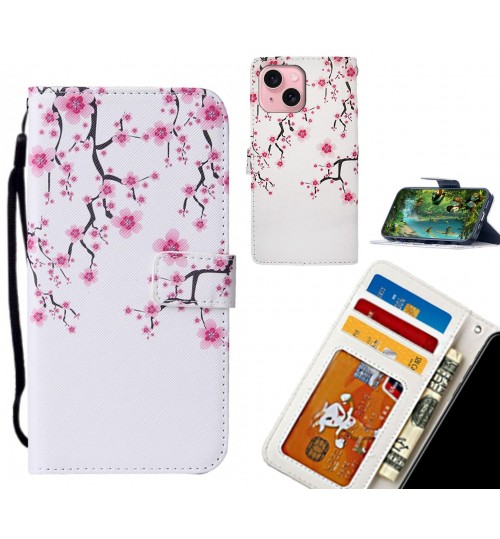 iPhone 15 case leather wallet case printed ID