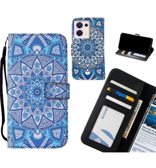 Oppo Reno 8 case leather wallet case printed ID