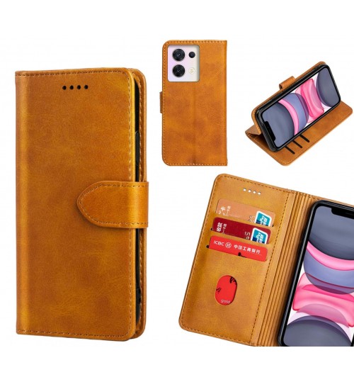 Oppo Reno 8 Case Premium Leather ID Wallet Case