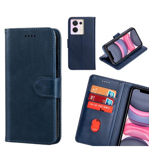 Oppo Reno 8 Case Premium Leather ID Wallet Case