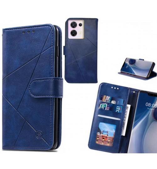 Oppo Reno 8 Case Fine Leather Wallet Case