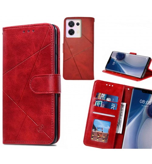 Oppo Reno 8 Case Fine Leather Wallet Case